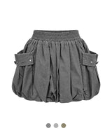 Luna Washed Cargo Balloon Skirt