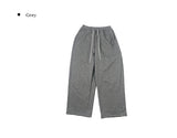 Flan Boa Fur Side Pintuck Snap Wide Pants