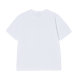 25SS NEWSPAPER RABBIT SHORT SLEEVE T-SHIRT WHITE