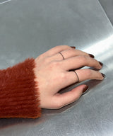 skein black ring(2set)