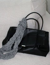 FLUID LEATHER BIG BAG