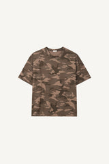 Camo print oversized t-shirt