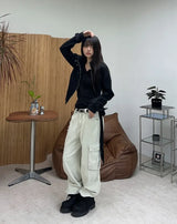 Deen high-neck cropped jacket