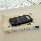 ribbon glossy glass bumper case (black)