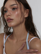 Layered Halter Top_White