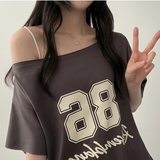 Deronspan Unbal Shoulder Boxy Fit Short Sleeve Tee