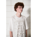ボタンロゴTシャツ / WHITE