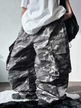 5000ソールド 🥳❤‍🔥 (MILITARY CARGO VER❤‍🔥) 2プリーツバルーンパンツ💚🩶🖤 - 2カラー