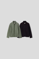 Meen Knitted Zip Up