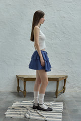 Lily frill sleeveless knit_ivory