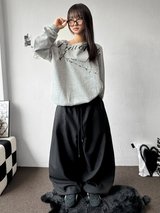 Cat Silky Balloon Loose Balloon Slacks 4 Colors