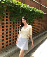 Lace Flower Mini Skirt