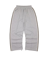 Track Line Pintuck Sweatpants - Gray