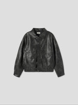 Vintage Curve Leather Jacket