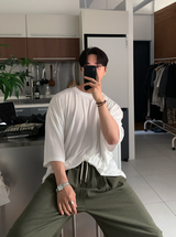 Cool Pin Tuck Linen Wide Pants