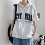 テイ ショートスリーブフーデッドジップアップ (3 colors) H&L