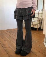 Byuel Tiered Bootcut Skort Pants