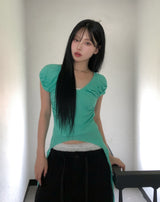 Linz Shirred Strap Short Sleeve