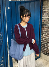26FW★ [BAONHAUS] Cotyren Round Knit Cardigan