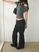 Milly boots cut pants [Black]