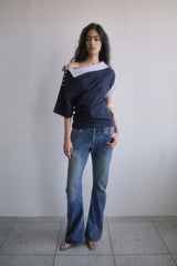 26SS★ TWISTED BOOTS CUT DENIM JEANS