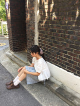 トゥルーチェックシフォンスカート (1color)