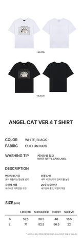 エンジェルキャットバージョン4Ｔシャツ　ブラック