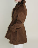 バルマカンシングルアルパカハーフコート (Wool Coat/Winter Coat)
