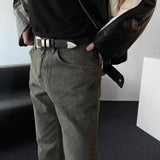 OWN オイルウォッシュストレートデニムパンツ(S～L)