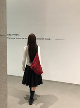 [ORIGINAL] Bellow Off-Shoulder Patch Sweatshirt