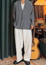 [ VIR Style Original ] 2Button Pleated Cardigan 2COLOR