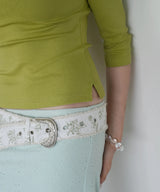 Mint Streched Midi Skirt (2sizes)