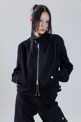 shoulder two tuck jacket_black