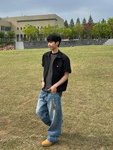 Blues Wide Denim Pants (2 Colors)