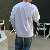 LMN USA コットンスリットオーバーサイズフィットロングスリーブTシャツ(12 colors)