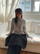 ドルデカラーラウンド長袖Tシャツ
