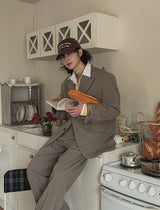 Obi basic pintuck slacks