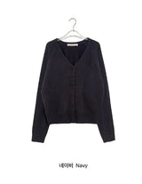 Lucie Loose-Fit Raglan V-Neck Cardigan