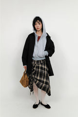 Single collar utility half coat (2color)
