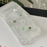 [made]Lucky clover resin phonecase 