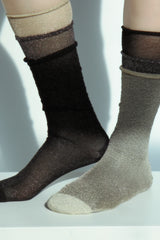 glitter sheer socks set