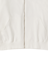 25FW ベーシックロゴナッピングフーディージップアップ クリーム