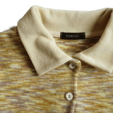 Marble Stripe Collar Tee (yellow)