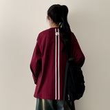 Football Two-Line Loose Fit Sweatshirt