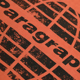 ウォッシュ加工サークルロゴTシャツ - ORANGE