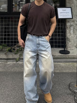 マッスルショルダーリブ半袖Tシャツ