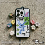 Hip 3D Blue Rabbit Epoxy Bumper iPhone Case