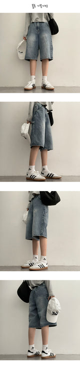 [Basic, Short/S2XL] Miro denim Bermuda pants