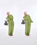 [Basic] Wing Hoodie Green