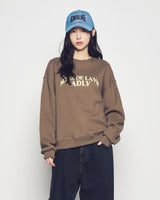 25FW WOMAN アーチシェイプドロゴナッピングスウェットシャツ